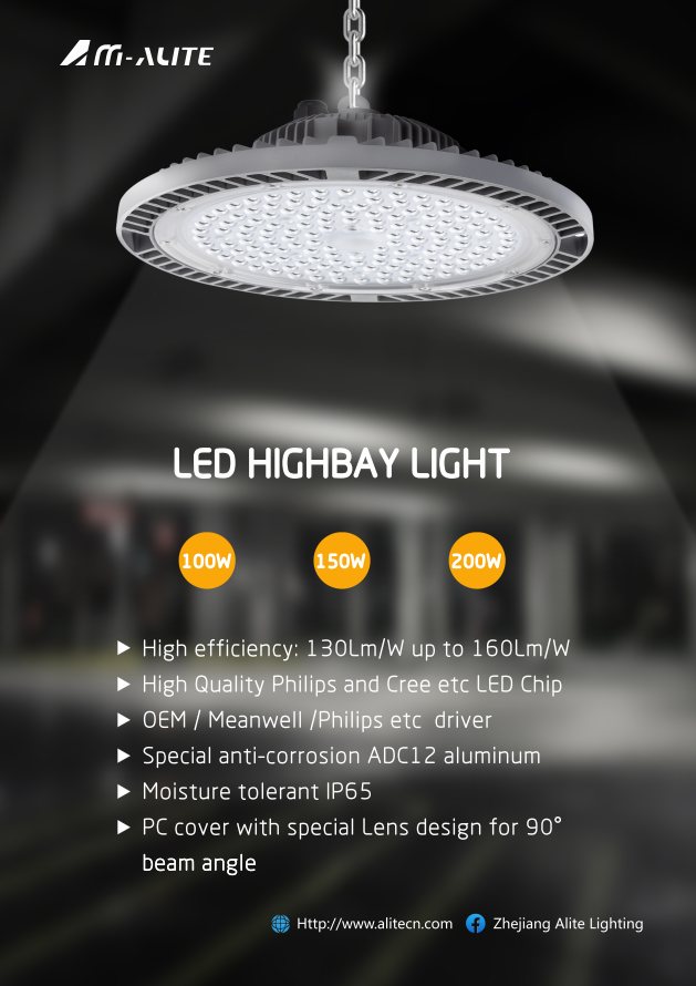 Las diferencias entre luz LED de gran altura de 300 vatios, luz LED de gran altura Ufo de 200 vatios y luz LED de gran altura de 100 vatios